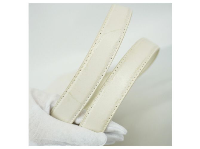 Saco Tote Chanel Wild Stitch em couro Branco - vista 9