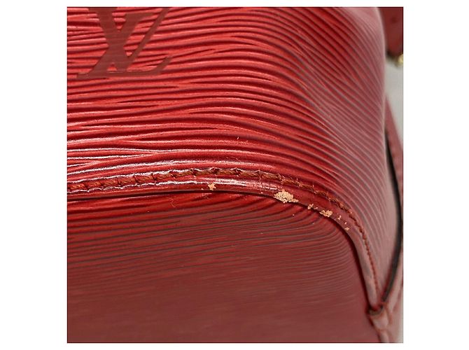 Noe Bolsa de Ombro Louis Vuitton Epi Petit Noé Vermelho - vista 6