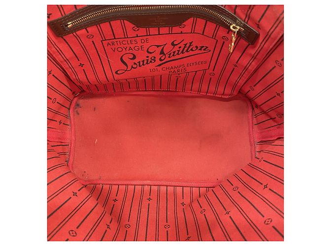 Borsa Tote Louis Vuitton Damier Neverfull MM N51105 Ebene Damier ebene - vista 4