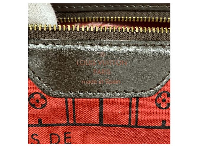 Borsa Tote Louis Vuitton Damier Neverfull MM N51105 Ebene Damier ebene - vista 5