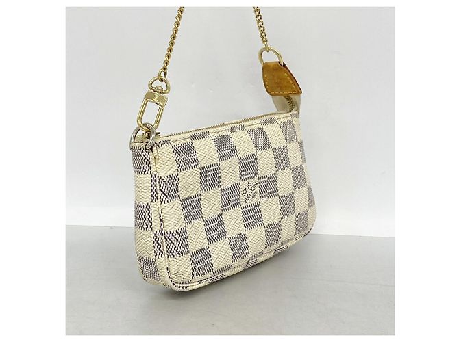 Louis Vuitton Damier Azur Mini Pochette Accessoires Bianco - vista 2