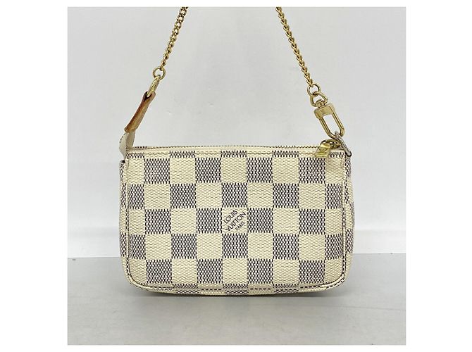 Louis Vuitton Damier Azur Mini Pochette Accessoires Bianco - vista 8