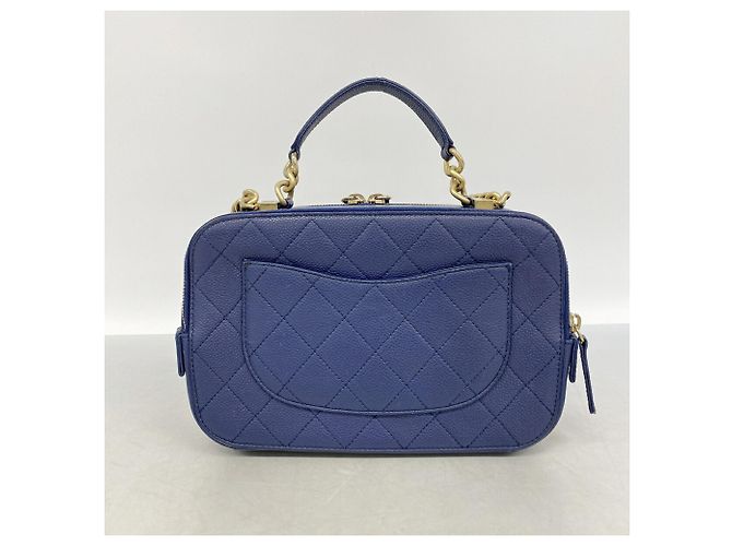 Borsa Vanity Chanel Navy Blu navy - vista 10