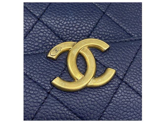 Borsa Vanity Chanel Navy Blu navy - vista 9