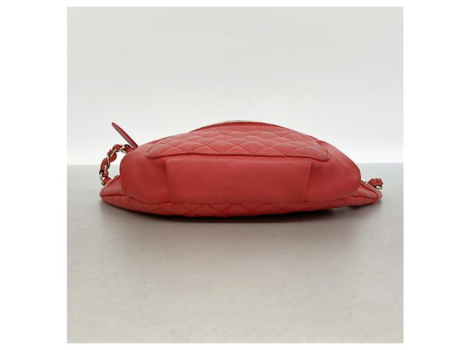 Timeless Borsa Sling Chanel Matelassé in pelle d'agnello Rosso - vista 3