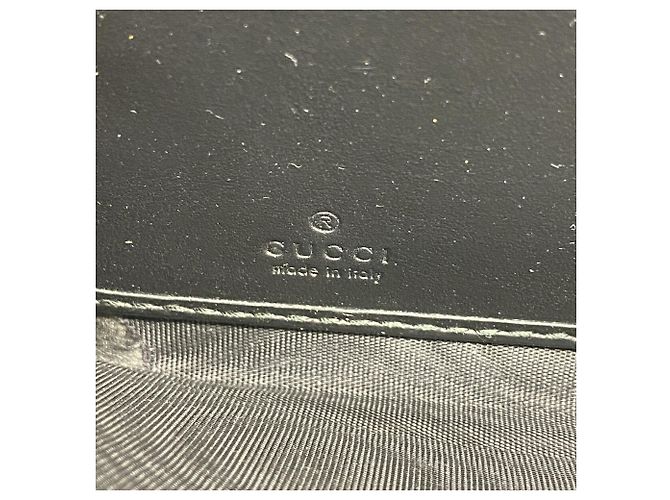 Gucci Black Leather Long Wallet - view 4