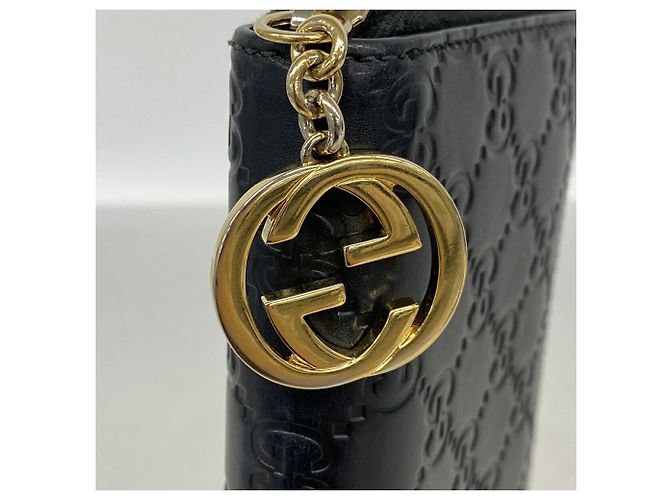 Gucci Black Leather Long Wallet - view 7