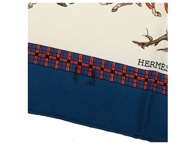 Hermès Foulard in seta multicolore Hermes - vista 5