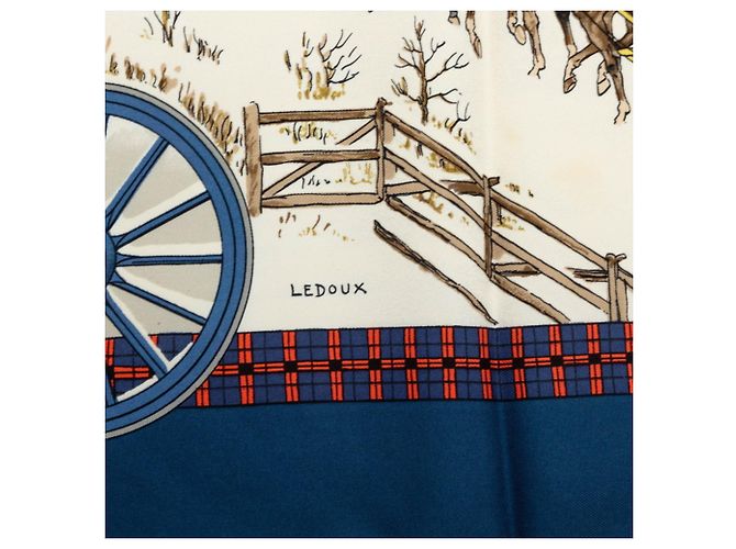 Hermès Foulard in seta multicolore Hermes - vista 6
