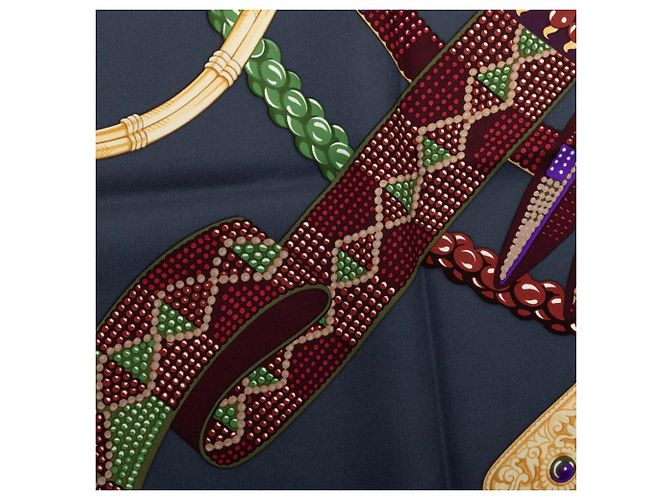 Hermès Hermes Carre 90 Ceintures et Liens Schal Mehrfarben Lila - Ansicht 6