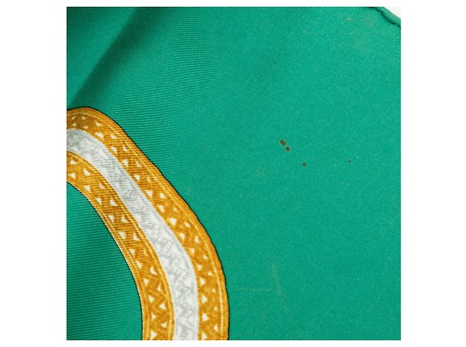 Hermès Foulard Hermes Carre 90 LE LAISSER COURRE Verde - vista 8