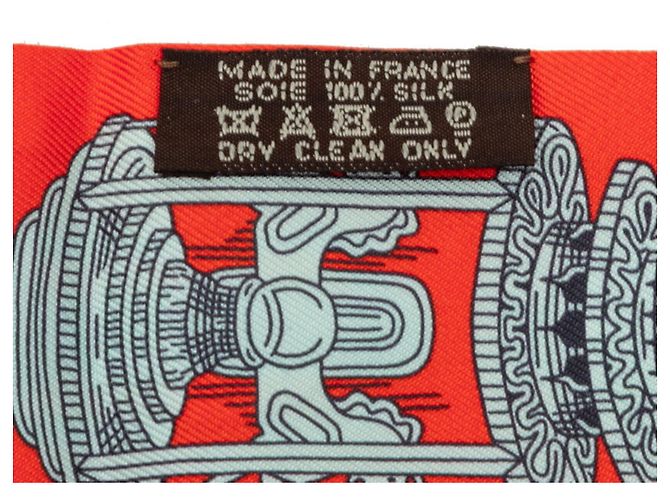 Hermès Twilly Merveilleuses Lanternes Scarf Muffler Rosso - vista 5