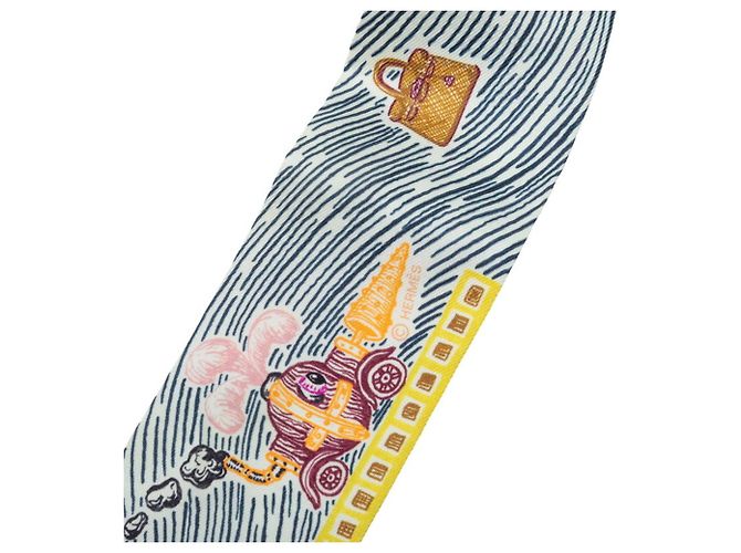 Hermès Carré Hermes Twilly SUPER SILK QUEST Multicolore - vue 3