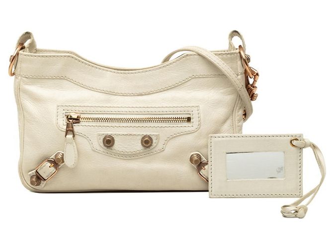 Everyday Borsa a tracolla Balenciaga Giant Hip Bianco - vista 8