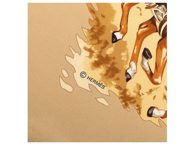 Hermès Hermes Carre 90 Africa Schal Beige - Ansicht 5