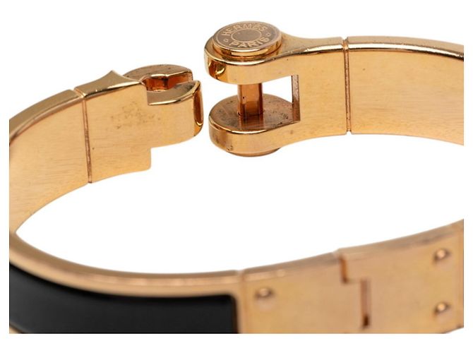 Hermès Bracciale Rigido Hermes Charnière PM Nero D'oro - vista 5