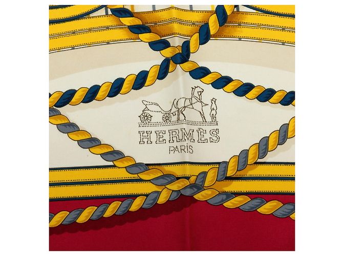 Hermès Carré 90 GRANDE TENUE Pferdecereomonie Schal Mehrfarben - Ansicht 7