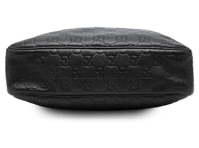 Borsa a tracolla Gucci Guccissima in pelle nera Nero - vista 3
