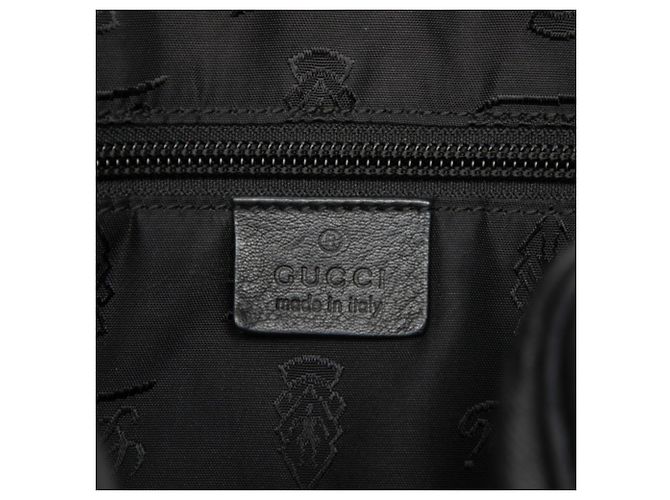 Borsa a tracolla Gucci Guccissima in pelle nera Nero - vista 6