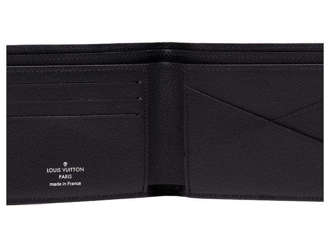 Louis Vuitton Epi Portefeuille Multiple Bi-fold Wallet Nero - vista 4