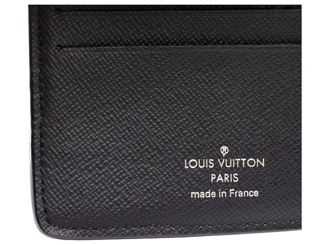 Louis Vuitton Epi Portefeuille Multiple Bi-fold Wallet Nero - vista 5