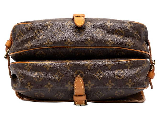 Sac bandoulière Louis Vuitton Monogram Saumur 30 Marron - vue 3