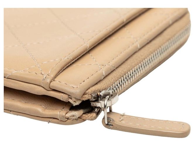 Cartera bi-fold Chanel Coco Mark Beige - vista 5