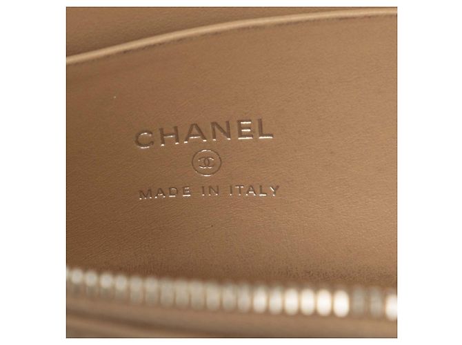 Cartera bi-fold Chanel Coco Mark Beige - vista 6