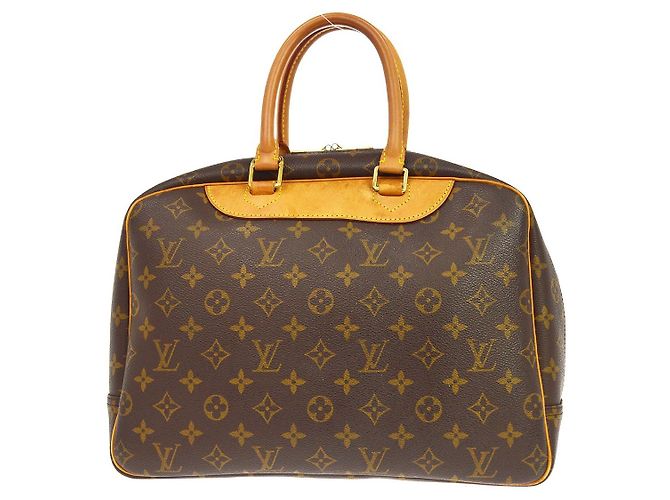 Louis Vuitton Deauville Monogram Canvas 34 Marrone - vista 2