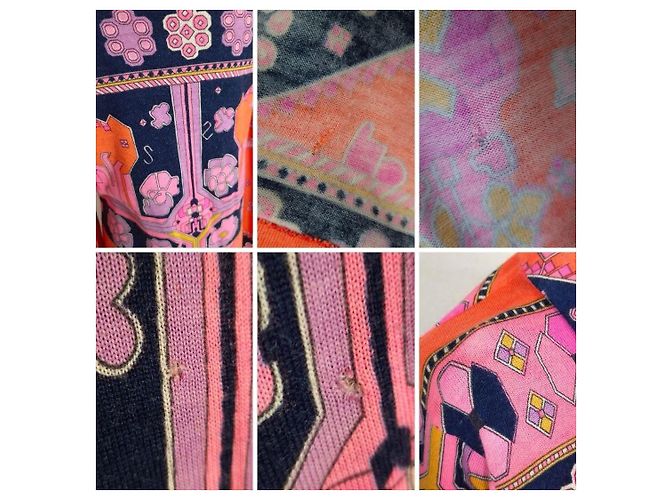 Leonard Paris Abito Chemisier Arancione Boho Anni 70 Multicolore - vista 11