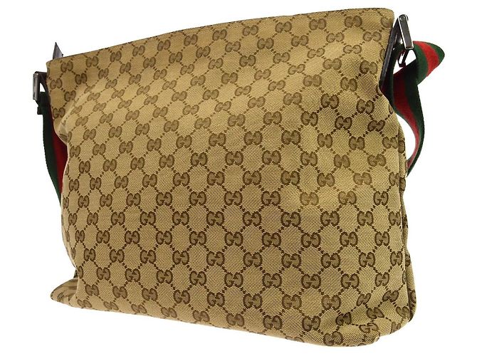 Gucci Web Zip GG Canvas Small Beige - vista 2