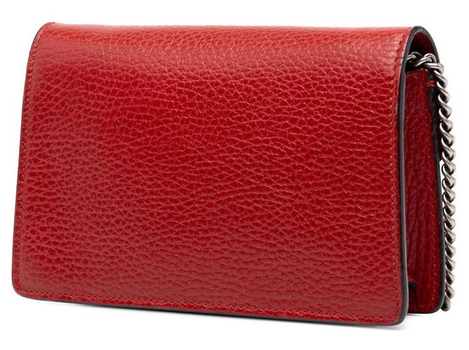 Bolsa de Ombro com Corrente Gucci Dionysus Vermelho - vista 2