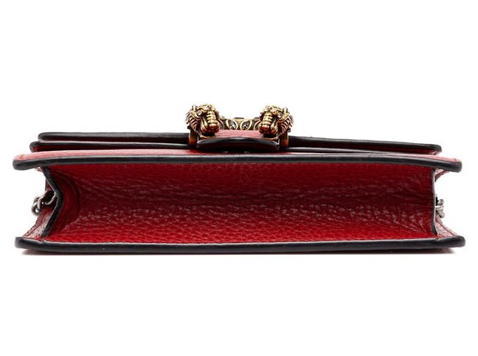 Bolsa de Ombro com Corrente Gucci Dionysus Vermelho - vista 3
