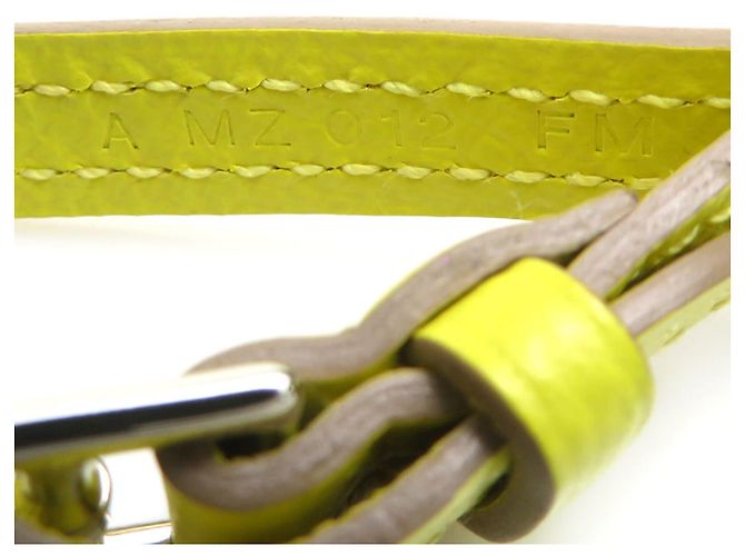 Hermès Charm per borsa Hermes in Giallo Chiaro e Argento - vista 10