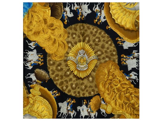 Hermès Hermes Carre 90 CASQUES et PLUMETS Schal Mehrfarben - Ansicht 2