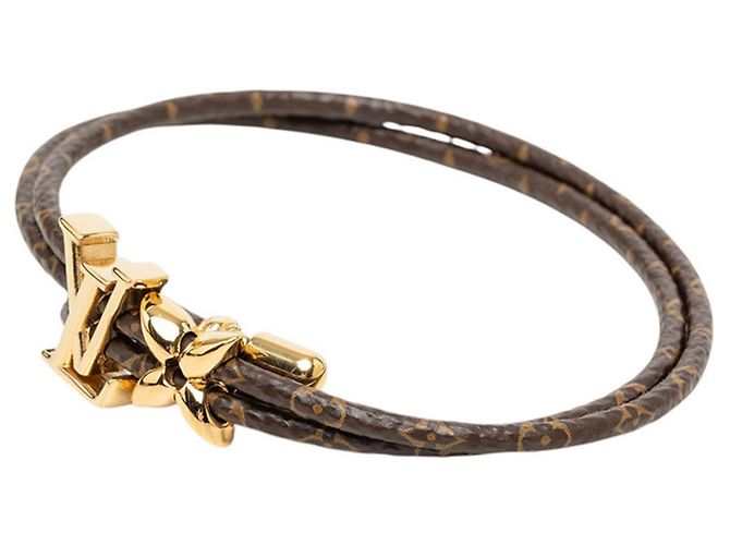 Bracciale Louis Vuitton LV Bloom M8416Z Marrone D'oro - vista 2