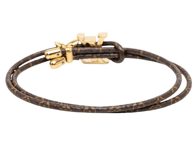 Bracciale Louis Vuitton LV Bloom M8416Z Marrone D'oro - vista 3