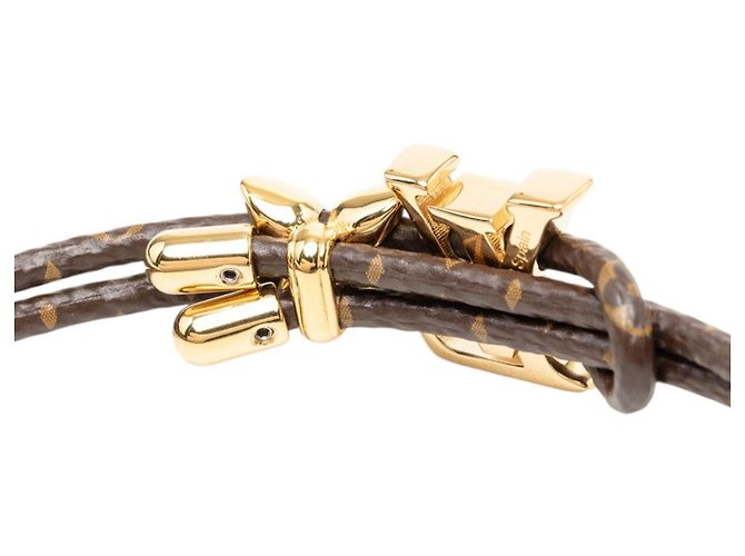Bracciale Louis Vuitton LV Bloom M8416Z Marrone D'oro - vista 4