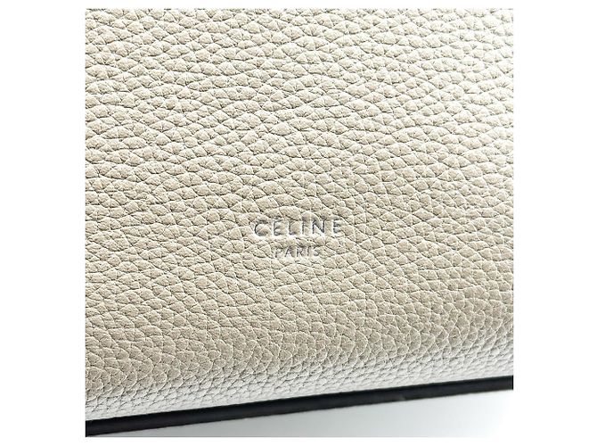 Céline Celine Big Grained Calfskin Small Beige - vista 5