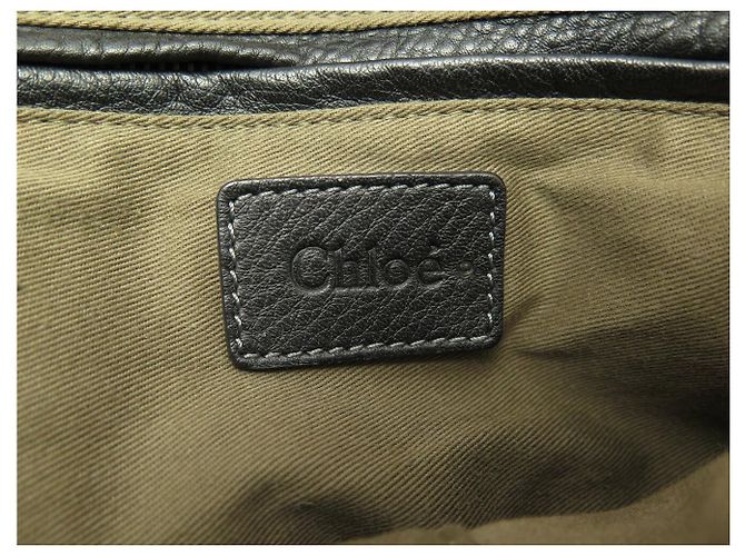 Chloé NUOVA BORSA A MANO CHLOE MARCIE MEDIUM 3S0859 IN PELLE GRANA NOIRE Nero - vista 10