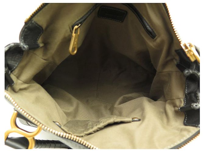 Chloé NUOVA BORSA A MANO CHLOE MARCIE MEDIUM 3S0859 IN PELLE GRANA NOIRE Nero - vista 8