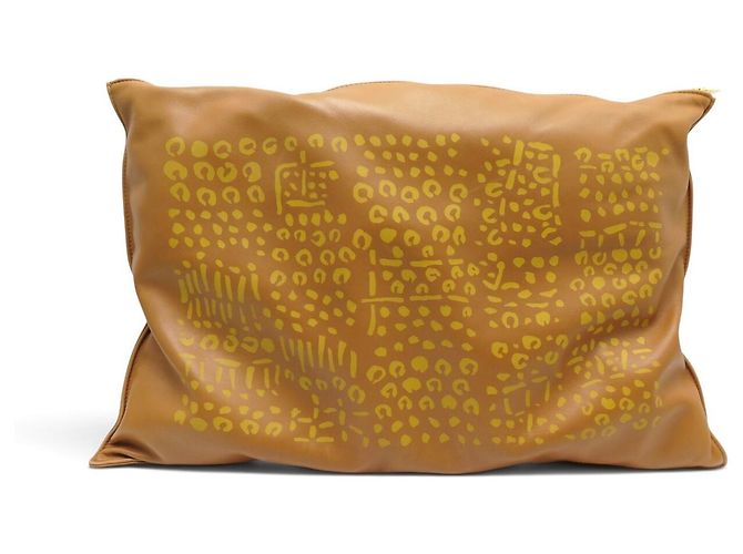 Hermès HERMES PETIT H KISSEN
LAMMLEDER KISSEN GOLD PAINTED H1060878 PILLOW Kamel - Ansicht 2