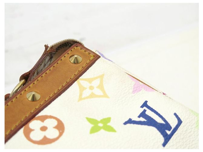 BORSA LOUIS VUITTON M92649 POCHETTE ACCESSOIRES NM MONOGRAM MURAKAMI Bianco - vista 10