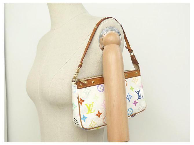 BORSA LOUIS VUITTON M92649 POCHETTE ACCESSOIRES NM MONOGRAM MURAKAMI Bianco - vista 11