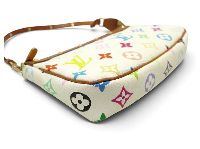 BORSA LOUIS VUITTON M92649 POCHETTE ACCESSOIRES NM MONOGRAM MURAKAMI Bianco - vista 3