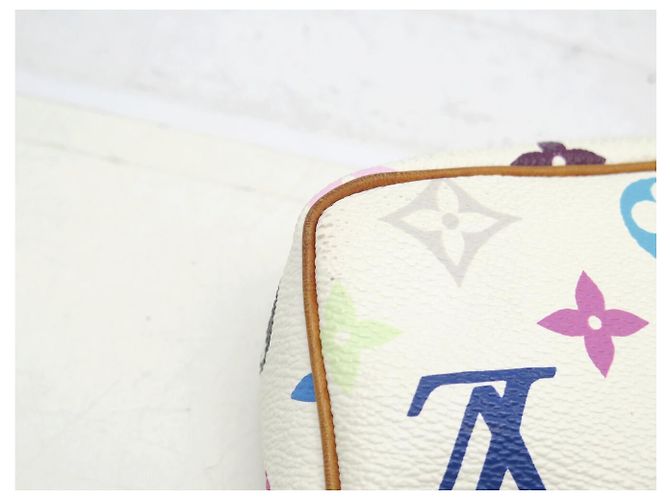 BORSA LOUIS VUITTON M92649 POCHETTE ACCESSOIRES NM MONOGRAM MURAKAMI Bianco - vista 8