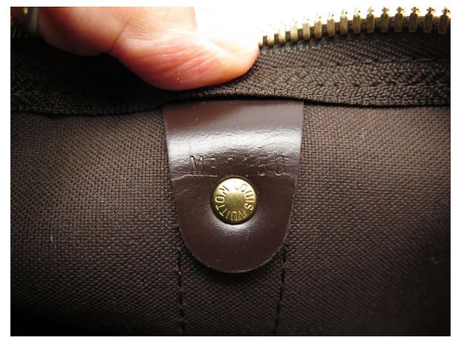 NOVA BOLSA DE VIAGEM DE MÃO LOUIS VUITTON KEEPALL 50 EM TOILE DAMIER EBENE Marrom - vista 15