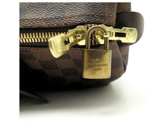 NOVA BOLSA DE VIAGEM DE MÃO LOUIS VUITTON KEEPALL 50 EM TOILE DAMIER EBENE Marrom - vista 5