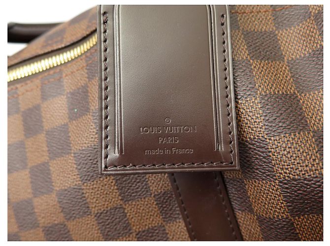 NOVA BOLSA DE VIAGEM DE MÃO LOUIS VUITTON KEEPALL 50 EM TOILE DAMIER EBENE Marrom - vista 8