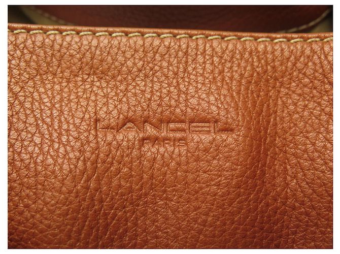 BORSA A MANO LANCEL PREMIER FLIRT MM A02174 PELLE GRANA CAMEL TRACOLLA BAG 750 - vista 3